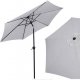 Springos Parasol ogrodowy składany 260 cm duży na balkon szary UNIWERSALNY 13