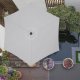 Springos Parasol ogrodowy składany 260 cm duży na balkon szary UNIWERSALNY 15