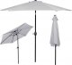Springos Parasol ogrodowy składany 260 cm duży na balkon szary UNIWERSALNY 2