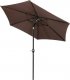 Springos Parasol ogrodowy składany 260 cm duży na balkon brązowy UNIWERSALNY 7