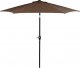 Springos Parasol ogrodowy składany 260 cm duży na balkon brązowy UNIWERSALNY 8