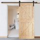 Springos System do drzwi przesuwnych 183 cm prowadnica do 100 kg, barn door stal czarny UNIWERSALNY 3