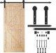 Springos System do drzwi przesuwnych 183 cm prowadnica do 100 kg, barn door stal czarny UNIWERSALNY 4