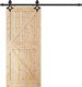 Springos System do drzwi przesuwnych 183 cm prowadnica do 100 kg, barn door stal czarny UNIWERSALNY 11