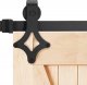 Springos System do drzwi przesuwnych 183 cm prowadnica do 100 kg, barn door stal czarny UNIWERSALNY 1