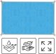 Springos Koc plażowy sand free 200x150 cm mata plażowa dwuwarstwowa niebieska UNIWERSALNY 6