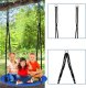 Huśtawka Springos Bocianie gniazdo dla dzieci 110 cm huśtawka ogrodowa czarno-niebieska UNIWERSALNY 7