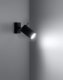 Kinkiet Sollux Lighting Kinkiet RING czarny z włącznikiem himp 1