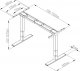 Biurko Spacetronik Spacetronik Magnus Czarne 138 cm x 70 cm 7