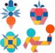 KIK Puzzle drewniane układanka montessori 180el. 2