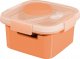 Curver Pojemnik na żywność kwadratowy LUNCH KIT Smart to go Mix miętowy/ jasnoszary/ brzoskwiniowy 1,1L Curver 1