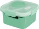 Curver Pojemnik na żywność kwadratowy LUNCH KIT Smart to go Mix miętowy/ jasnoszary/ brzoskwiniowy 1,1L Curver 2