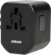 Orno GOworld USB uniwersalny adapter podróżny do ponad 200 krajów świata,  100-240V, 8A, 2 x USB, 5V  2,4A inteligentna identyfikacja 7