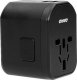 Orno GOworld USB uniwersalny adapter podróżny do ponad 200 krajów świata,  100-240V, 8A, 2 x USB, 5V  2,4A inteligentna identyfikacja 8