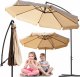 Maltec Parasol Ogrodowy Na Taras 350 cm Beżowy 1