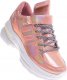 Pantofelek24 Damskie buty sportowe na platformie Champagne /G7-2 12380S223/ 38 1