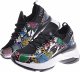 Pantofelek24 Damskie buty sportowe na platformie Czarne /G8-2 12392 S394/ 38 6