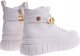 Pantofelek24 Białe trampki creepersy z łańcuchem /E4-3 12350 T793/ 36 7