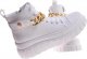 Pantofelek24 Białe trampki creepersy z łańcuchem /E4-3 12350 T793/ 36 9