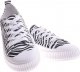 Pantofelek24 Wiązane trampki creepersy Zebra /C6-2 12280 S293/ 41 3