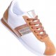 Pantofelek24 Biało rude wiązane buty sportowe /D9-2 12364 T291/ 38 2