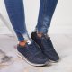 Jezzi Sneakersy damskie zamszowe niebieskie Jezzi 39 4