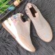 Artiker Sneakersy damskie na koturnie pudrowy róż Artiker 41 5