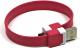 Kabel USB Logo USB-A - microUSB 0.25 m Różowy 1
