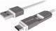 Kabel USB Nillkin USB-A - microUSB + USB-C 1.2 m Biały (Kabel Plus mUSB-Typ C) 2