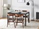 Beliani Stół do jadalni rozkładany 120/160 x 80 cm czarny GRANADA 3