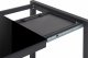 Beliani Stół do jadalni rozkładany 120/160 x 80 cm czarny GRANADA 5