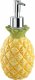 Beliani Zestaw akcesoriów łazienkowych ananas żółty (MAICAO) 3
