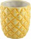 Beliani Zestaw akcesoriów łazienkowych ananas żółty (MAICAO) 5