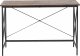 Biurko Beliani Futon Brązowo-Czarne 115 cm x 60 cm 2