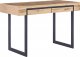 Biurko Beliani Vida Jasnobrązowe 120 cm x 55 cm 1