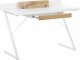 Biurko Beliani Focus Biało-Brązowe 120 cm x 60 cm 3