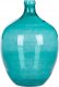 Beliani Wazon na kwiaty szklany 39 cm turkusowy ROTI 1