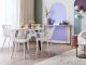 Beliani Zestaw 4 krzeseł do jadalni biały PESARO 3