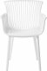Beliani Zestaw 4 krzeseł do jadalni biały PESARO 4