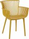 Beliani Zestaw 4 krzeseł do jadalni żółty PESARO 4