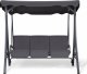Beliani Huśtawka ogrodowa szara GARBO 3