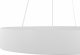 Lampa wisząca Beliani Lampa wisząca LED metalowa biała BALILI 6