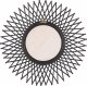 Beliani Rattanowe lustro ścienne słońce 60 cm czarne TAGOLU 3
