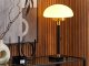 Lampa stołowa Beliani Lampka stołowa metalowa czarna MINIJA 2
