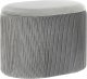 Beliani Welurowy puf ze schowkiem jasnoszary RICHLAND 1