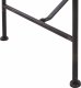 Beliani Ławka ogrodowa 130 cm czarna MILAZZO 6