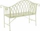 Beliani Ławka ogrodowa 130 cm jasnozielona MILAZZO 4
