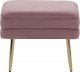 Beliani Ławka ze schowkiem do sypialni różowa ODESSA 5