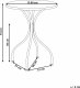 Beliani Stolik ogrodowy metalowy 60 cm czarny CARIATI 4