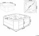 Jacuzzi ogrodowe Beliani Tularosa (biała) 210 cm x 90 cm 8